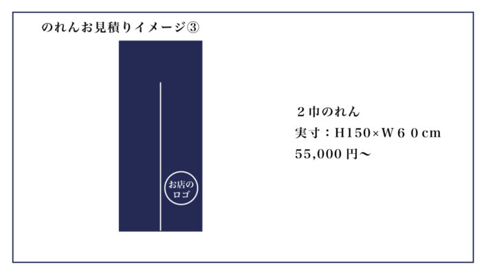 デニムのれんお見積り